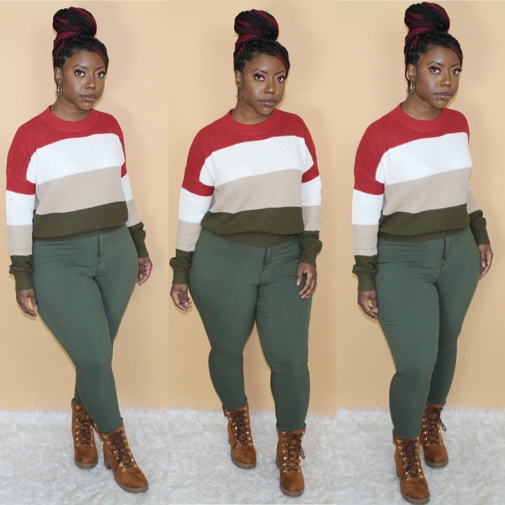 Color Block Sweater